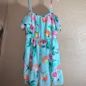 Spring floral dress Children place